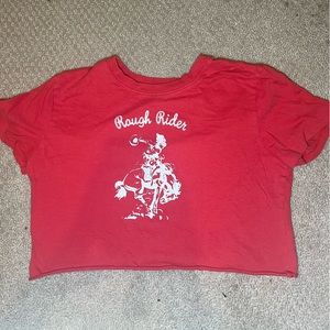 PACSUN RED CROP TOP 🤠❤️